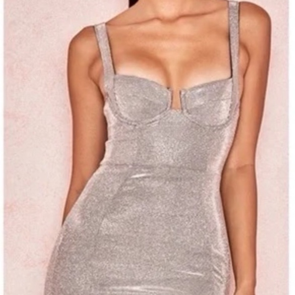 House of CB bronze Luisa bustier Mini Dress